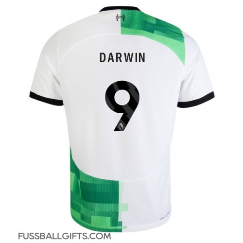 Liverpool Darwin Nunez #9 Fußballbekleidung Auswärtstrikot 2023-24 Kurzarm